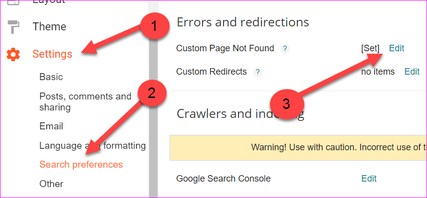 error and redirection