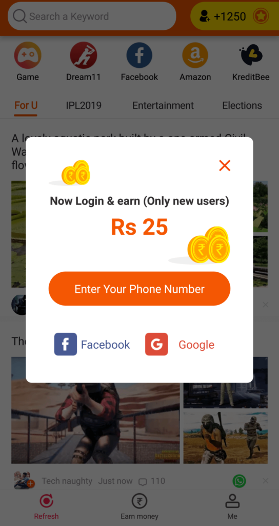 Roz Dhan apps sign up