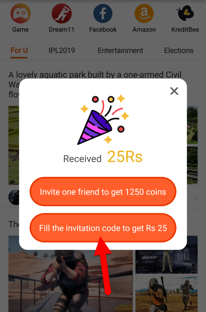 Add invitation Code