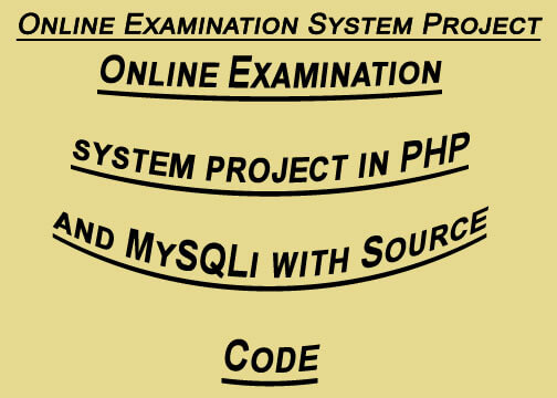 Online examination system project in PHP with Source code